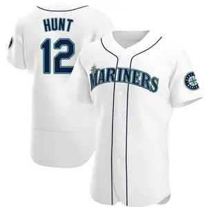 Blake Hunt Seattle Mariners Authentic Home Jersey - White