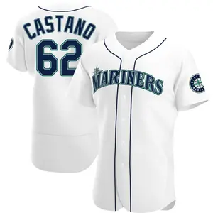 Blas Castano Seattle Mariners Authentic Home Jersey - White