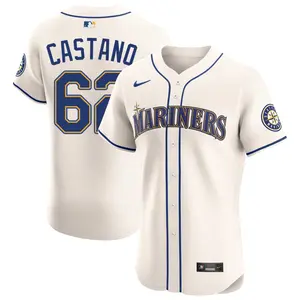 Blas Castano Seattle Mariners Elite Alternate Jersey - Cream