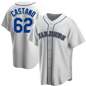 Blas Castano Seattle Mariners Replica Home Cooperstown Collection Jersey - White