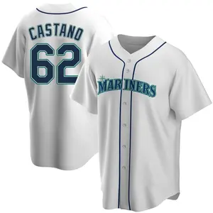 Blas Castano Seattle Mariners Replica Home Jersey - White