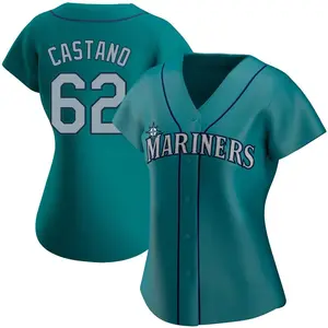 Blas Castano Seattle Mariners Women's Authentic Alternate Jersey - Aqua