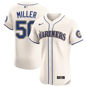 Bryce Miller Seattle Mariners Elite Alternate Jersey - Cream