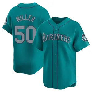 Bryce Miller Seattle Mariners Limited Alternate Jersey - Aqua