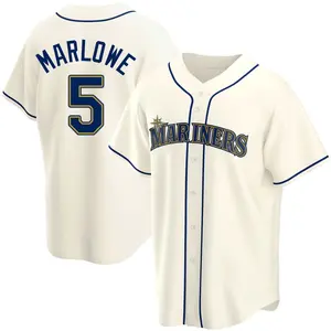 Cade Marlowe Seattle Mariners Replica Alternate Jersey - Cream