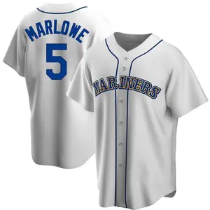 Cade Marlowe Seattle Mariners Replica Home Cooperstown Collection Jersey - White