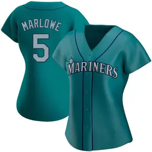 Cade Marlowe Seattle Mariners Women's Authentic Alternate Jersey - Aqua