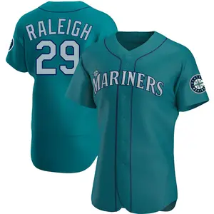 Cal Raleigh Seattle Mariners Authentic Alternate Jersey - Aqua