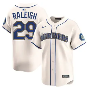 Cal Raleigh Seattle Mariners Limited Alternate Jersey - Cream