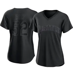 Carlos Ruiz Seattle Mariners Women's Replica Pitch Fashion Jersey - Black