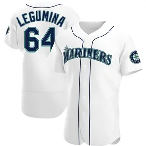 Casey Legumina Seattle Mariners Authentic Home Jersey - White