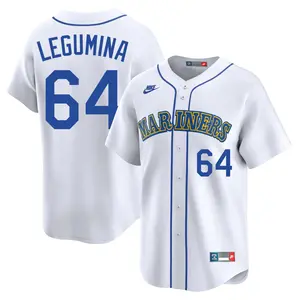 Casey Legumina Seattle Mariners Limited Throwback Cooperstown Collection Jersey - White