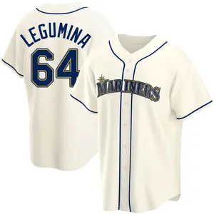 Casey Legumina Seattle Mariners Replica Alternate Jersey - Cream