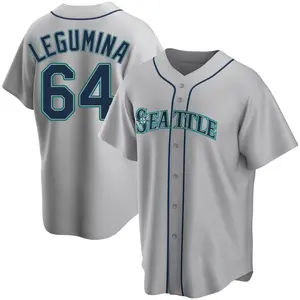 Casey Legumina Seattle Mariners Replica Road Jersey - Gray