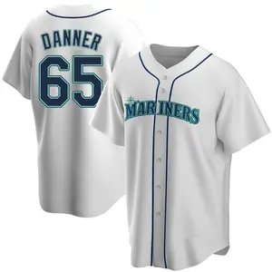 Hagen Danner Seattle Mariners Replica Home Jersey - White