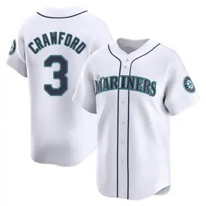 J.P. Crawford Seattle Mariners Youth Limited Home Jersey - White