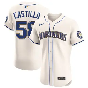 Luis Castillo Seattle Mariners Elite Alternate Jersey - Cream