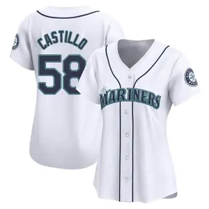 Luis Castillo Seattle Mariners Women's Limited Home Jersey - White