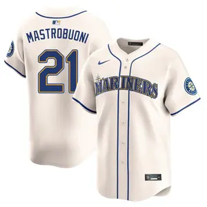 Miles Mastrobuoni Seattle Mariners Limited Alternate Jersey - Cream