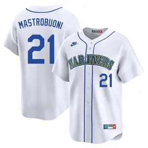 Miles Mastrobuoni Seattle Mariners Limited Throwback Cooperstown Collection Jersey - White