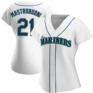 Miles Mastrobuoni Seattle Mariners Women's Replica Home Jersey - White