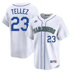 Rowdy Tellez Seattle Mariners Limited Throwback Cooperstown Collection Jersey - White