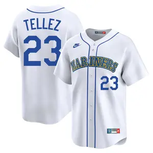 Rowdy Tellez Seattle Mariners Youth Limited Throwback Cooperstown Collection Jersey - White