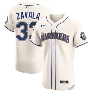 Seby Zavala Seattle Mariners Elite Alternate Jersey - Cream
