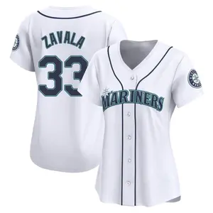 Seby Zavala Seattle Mariners Women's Limited Home Jersey - White