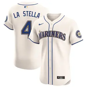 Tommy La Stella Seattle Mariners Elite Alternate Jersey - Cream